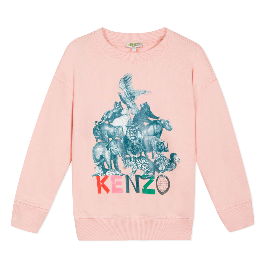 Kenzo Kids AW19 Sweatshirt Crazy Jungle Pink - Leo & Bella