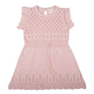 Jujo Baby Ditsy Bodice Dress Blush Pink