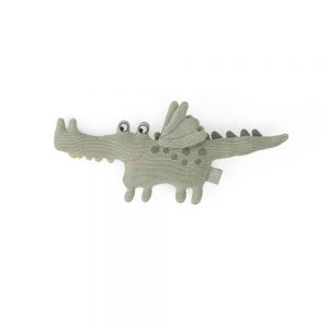 OYOY Darling Rattle Baby Buddy Crocodile Green