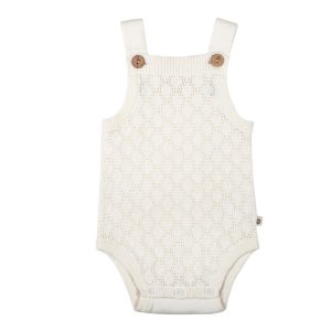 Jujo Baby Petal Lace Onesie Milk