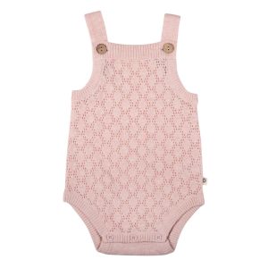 Jujo Baby Petal Lace Onesie Blush Pink