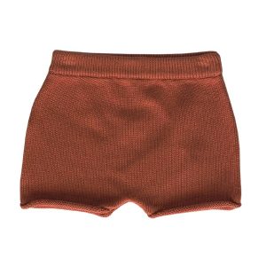 Grown Knitted Shorts Rust