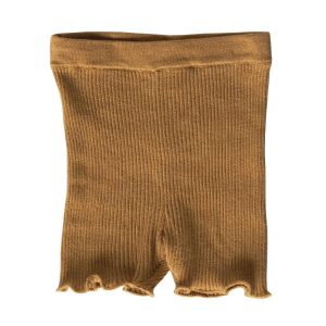 Grown Ribbed Bike Shorts Harvest Gold