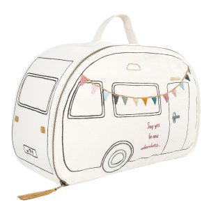 Numero 74 Suitcase Caravan For Dolls Natural