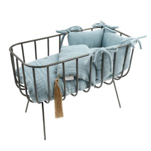 Numero 74 Doll Metal Crib Set Sweet Blue