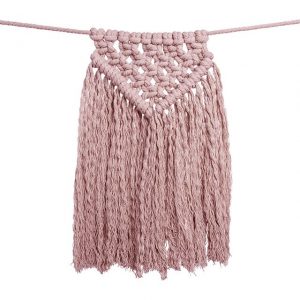 Numero 74 Garland Bunting Macrame Dusty Pink