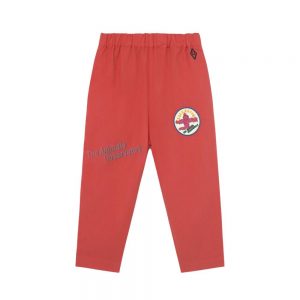 The Animal Observatory AW19 Kids Elephant Trousers Celebrate Red