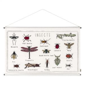 Numero 74 Embroidered School Poster Kit Insect 50x30cm