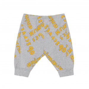 The Animal Observatory SS20 Baby Panther Pants Les Animaux Grey