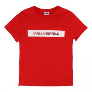 Karl Lagerfeld Kids AW19 Logo T-Shirt Red