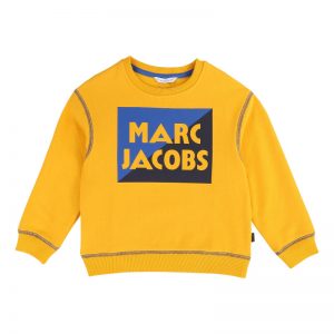Little Marc Jacobs AW19 Logo Sweatshirt Wicker Gold