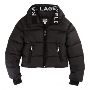 Karl Lagerfeld Kids AW19 Glam Rock Puffer Jacket Black