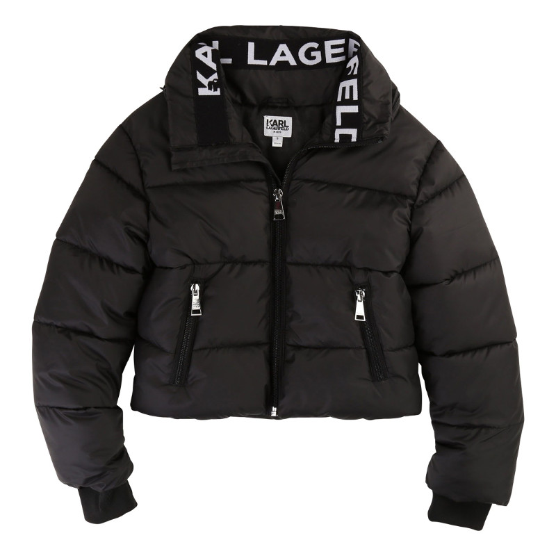 Karl Lagerfeld Kids AW19 Glam Rock Puffer Jacket Black - Leo & Bella