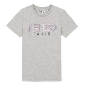 Kenzo Kids SS20 Kenzo Logo T-Shirt Grey