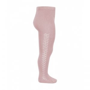 Condor Side Openwork Tights Pale Pink