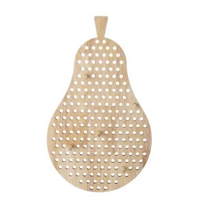Bloomingville Wall Decor Hanging Pear with Pegs Natural
