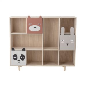 Bloomingville Mini Bookcase with Drawers Grey