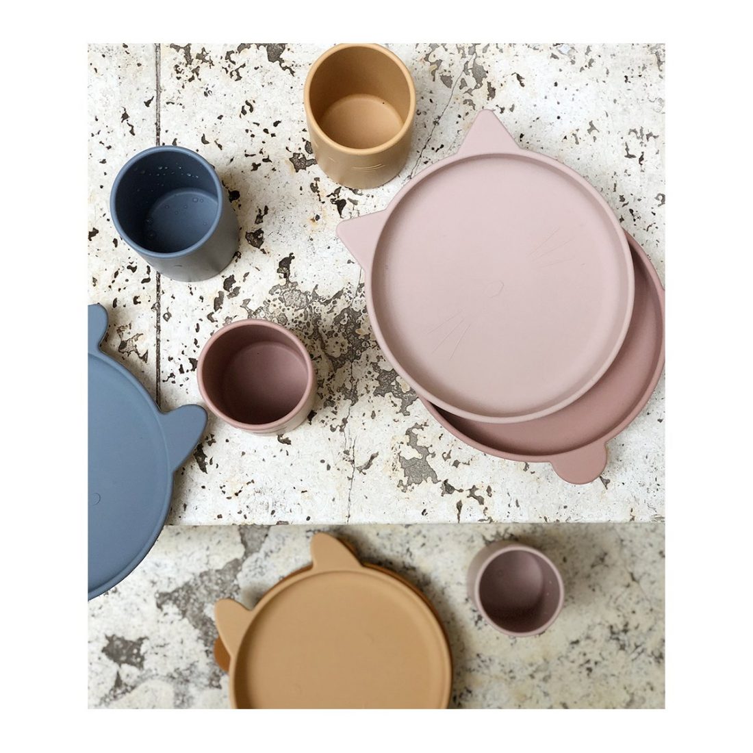 Liewood Olivia Plate 2PK Yellow Mix Leo & Bella