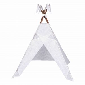 Numero 74 Bohemian Collection Teepee Tipi Tent Lace Baroque White