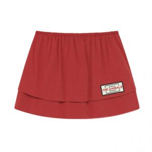 The Animal Observatory AW20 Kids Wombat Skirt Animal Red