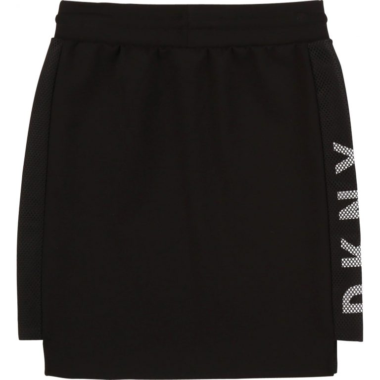 DKNY SS20 Mini Skirt with Side Logo Black - Leo & Bella
