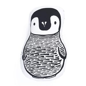 Wee Gallery Nursery Friends Throw Pillow Penguin