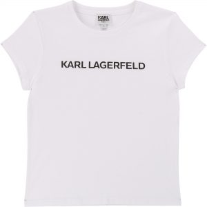 Karl Lagerfeld Kids SS20 Short Sleeve Logo T-Shirt White