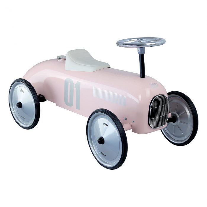 pink metal car