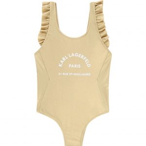Karl Lagerfeld Kids SS20 Swimwear One Piece  Shimmers Light Gold