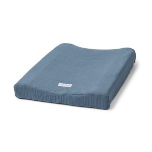 Liewood Cliff Muslin Changing Mat Cover Blue Wave