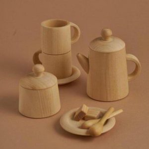 Raduga Grez Wooden Toy Tea Set Natural