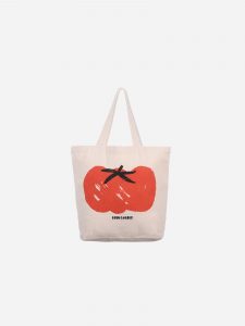 Bobo Choses SS21 Tomato Small Tote Bag White