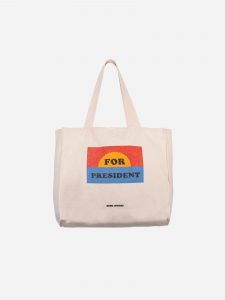 Bobo Choses SS21 For President Tote Bag White