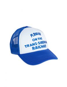 Mini Rodini SS21 Trans-Siberian Trucker Cap Blue
