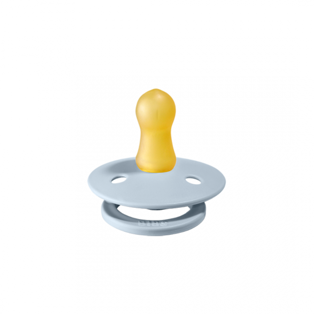 BIBS Dummy BIBS Colour Double Pack Size One Baby Blue Leo & Bella