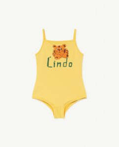 The Animal Observatory SS21 Octopus Kid Swimsuit Lindo Yellow