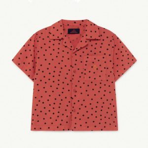 The Animal Observatory SS21 Kangaroo Kids Blouse Dots Red