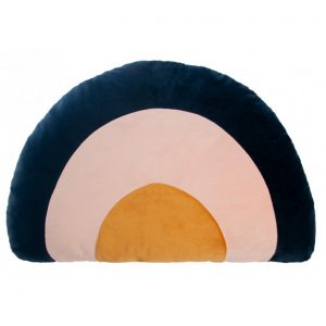 nobodinoz Rainbow Velvet Cushion Night Blue