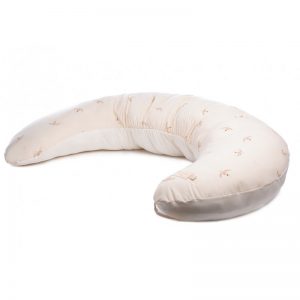 nobodinoz Luna Maternity Pillow Nude Haiku Birds Natural