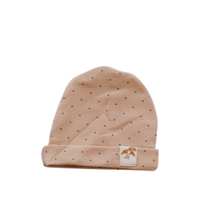 Piper Bug Newborn Hat Peach Dotty