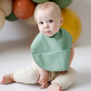 Snuggle Hunny Kids Waterproof Snuggle Bib - Sage