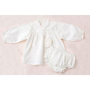 Petite Amalie SS21 Bebe Button Blouse & Bloomer White