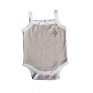 Piper Bug Frilly Singlet Suit Heritage Beige