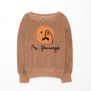 Weekend House Kids SS21 Flamingo Sweatshirt Camel