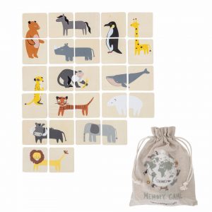 Bloomingville Mini Memory Game In Bag Animals