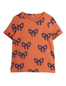 Mini Rodini AW21 Bow Tee Rust