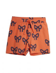 Mini Rodini AW21 Bow Shorts Rust