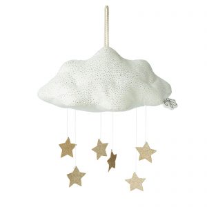 Picca LouLou Mobile Cloud Corduroy White With Stars