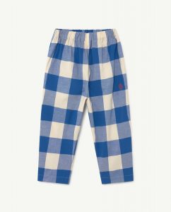 The Animal Observatory AW21 Kids Elephant Trousers Vichy Blue