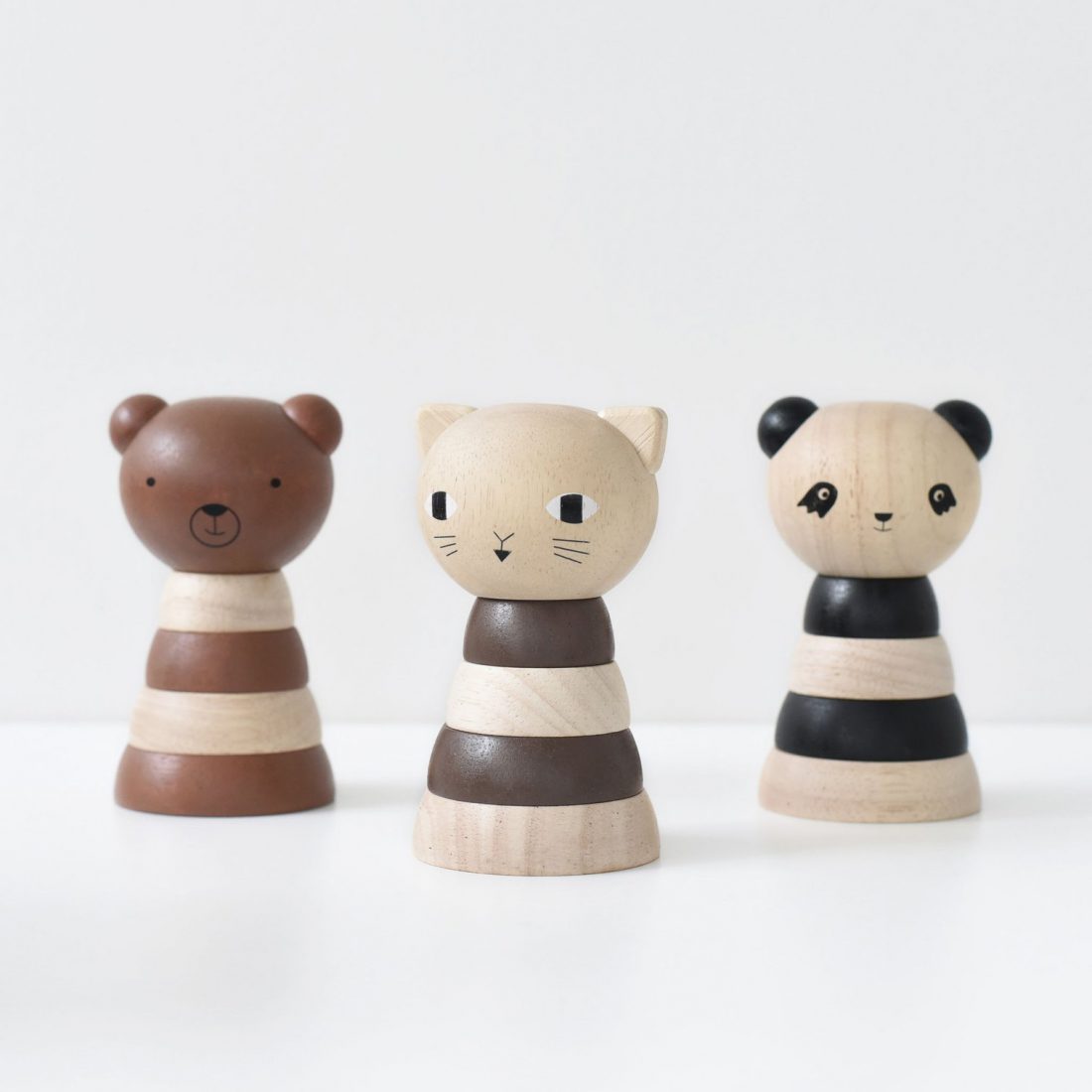 Wee Gallery Wooden Stacker Cat Leo Bella